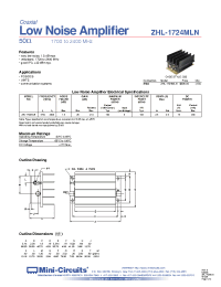 Datasheet ZHL-1724MLN производства Mini-Circuits