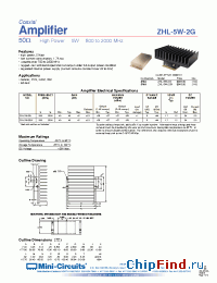 Datasheet ZHL-5W-2G-S производства Mini-Circuits