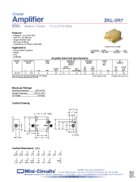 Datasheet ZKL-2R7 производства Mini-Circuits