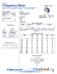 Datasheet ZLW-11H производства Mini-Circuits