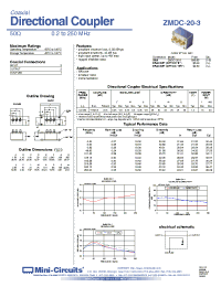 Datasheet ZMDC-20-3 производства Mini-Circuits
