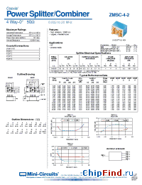 Datasheet ZMSC-4-2 производства Mini-Circuits