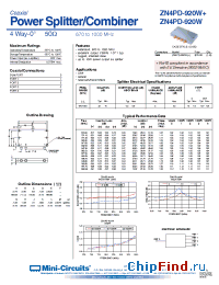 Datasheet ZN4PD-920W-S производства Mini-Circuits