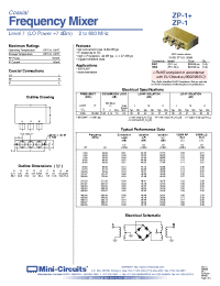Datasheet ZOS-ED10431/1 производства Mini-Circuits