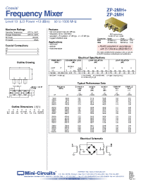 Datasheet ZP-2MH производства Mini-Circuits