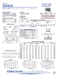 Datasheet ZSDR-230 производства Mini-Circuits