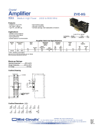 Datasheet ZVE-8G производства Mini-Circuits