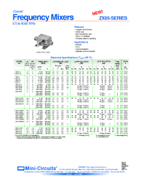 Datasheet ZX05-1LHW производства Mini-Circuits