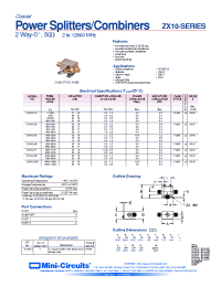 Datasheet ZX10-2-12 производства Mini-Circuits