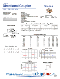 Datasheet ZX30-20-4-S производства Mini-Circuits