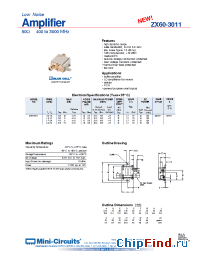 Datasheet ZX60-3011 производства Mini-Circuits