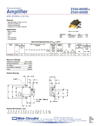 Datasheet ZX60-8008E производства Mini-Circuits