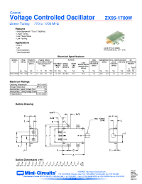 Datasheet ZX95-1700W производства Mini-Circuits