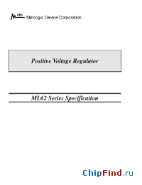 Datasheet ML62302MR производства Minilogic