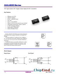 Datasheet MAU208 manufacturer Minmax