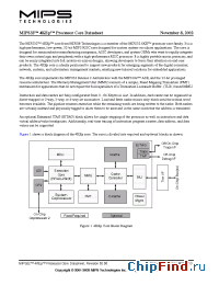 Datasheet MIPS324KEp производства MIPS