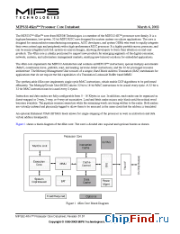 Datasheet MIPS324KM производства MIPS