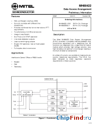 Datasheet MH88422-1 производства Mitel