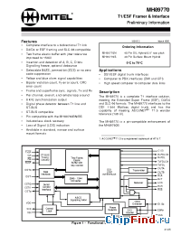 Datasheet MH89770 производства Mitel