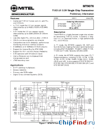 Datasheet MT9076AB manufacturer Mitel