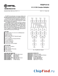 Datasheet PDSP16116AA0AC manufacturer Mitel