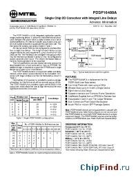 Datasheet PDSP16488AC manufacturer Mitel