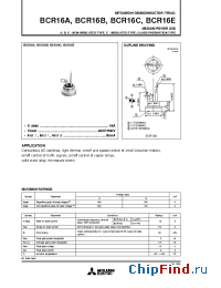 Datasheet BCR16A-10 производства Mitsubishi