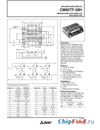 Datasheet CM50TF-28H производства Mitsubishi