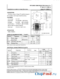 Datasheet FAO1384 manufacturer Mitsubishi