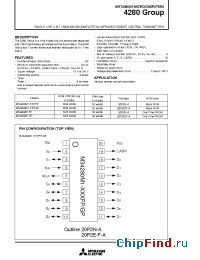 Datasheet M34280M1-289FP производства Mitsubishi