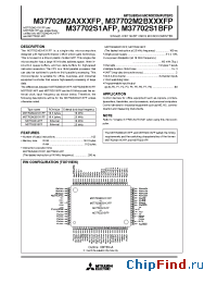 Datasheet M37702M2A-278FP производства Mitsubishi
