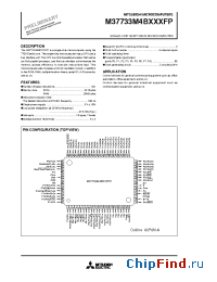 Datasheet M37733M4B производства Mitsubishi