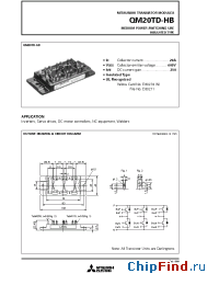 Datasheet QM20TD-HB производства Mitsubishi