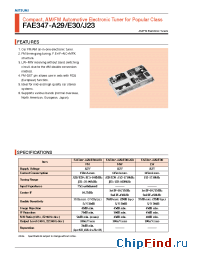 Datasheet FAE347-A29 manufacturer Mitsumi