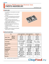 Datasheet FAE372-J01 manufacturer Mitsumi
