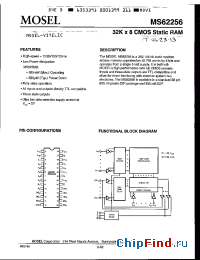 Datasheet MS62256L-85FC производства Mosel