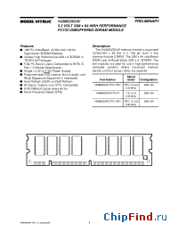Datasheet V436632S24VXTG-75PC производства Mosel