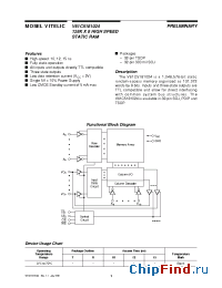 Datasheet V61C5181024-12R производства Mosel