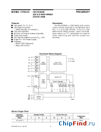 Datasheet V61C518256-10T производства Mosel