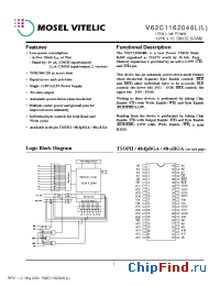 Datasheet V62C1162048L(L)-120M производства Mosel