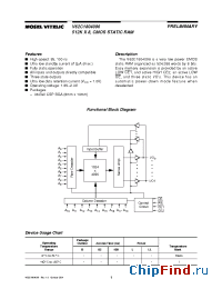 Datasheet V62C1804096L-100TI производства Mosel