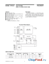 Datasheet V62C18164096L-100BI производства Mosel