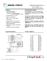 Datasheet V62C2162048LL производства Mosel