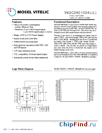 Datasheet V62C2801024L-100B производства Mosel