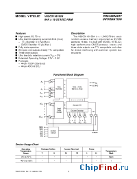 Datasheet V62C31161024LL-70 производства Mosel
