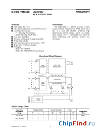 Datasheet V62C51864L-70FI производства Mosel