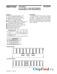 Datasheet V827464N24S производства Mosel