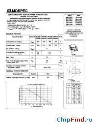 Datasheet 2N3583 manufacturer Mospec