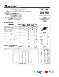 Datasheet 2N6288 manufacturer Mospec