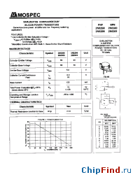 Datasheet 2N6299 manufacturer Mospec